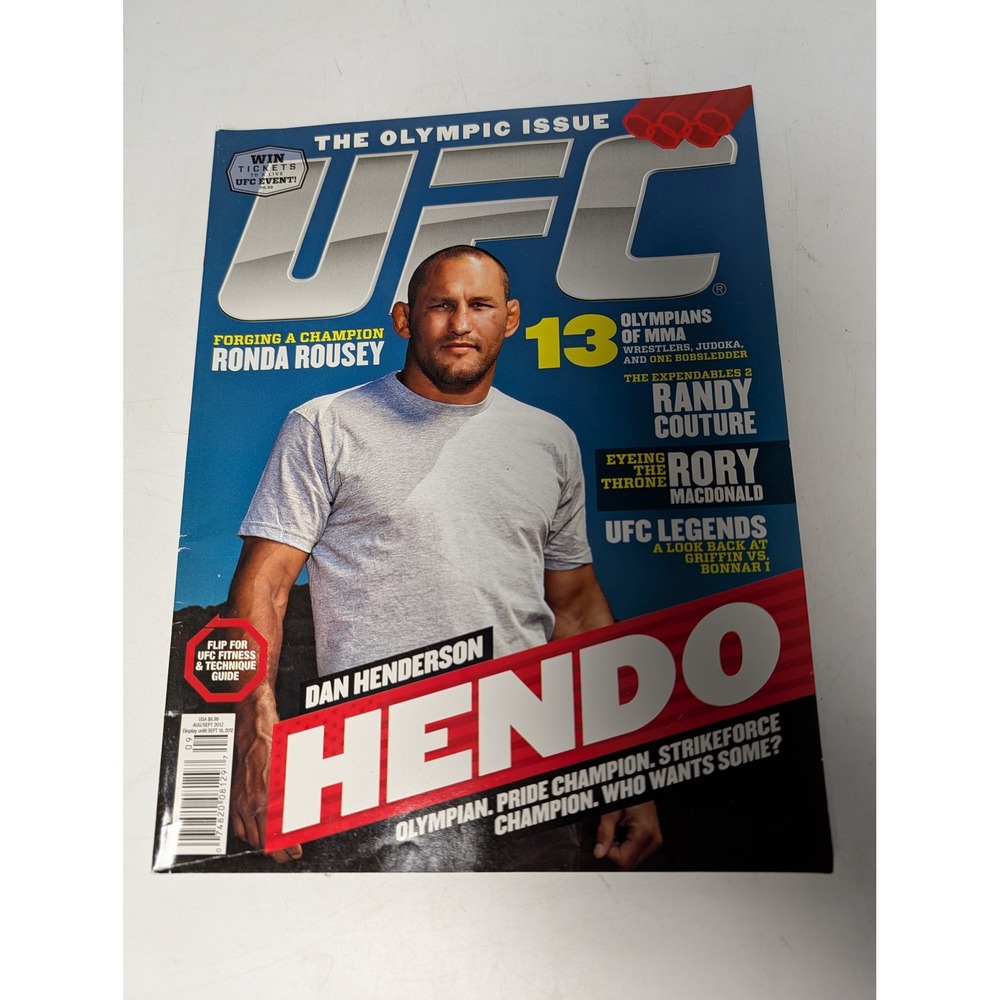 UFC Magazine Aug/Sept 2012 Dan Henderson Hendo Ronda Rousey Olympic Issue